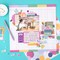 Shimelle Main Character Energy Thickers Stickers 188/Pkg-Alpha Purple Glitter